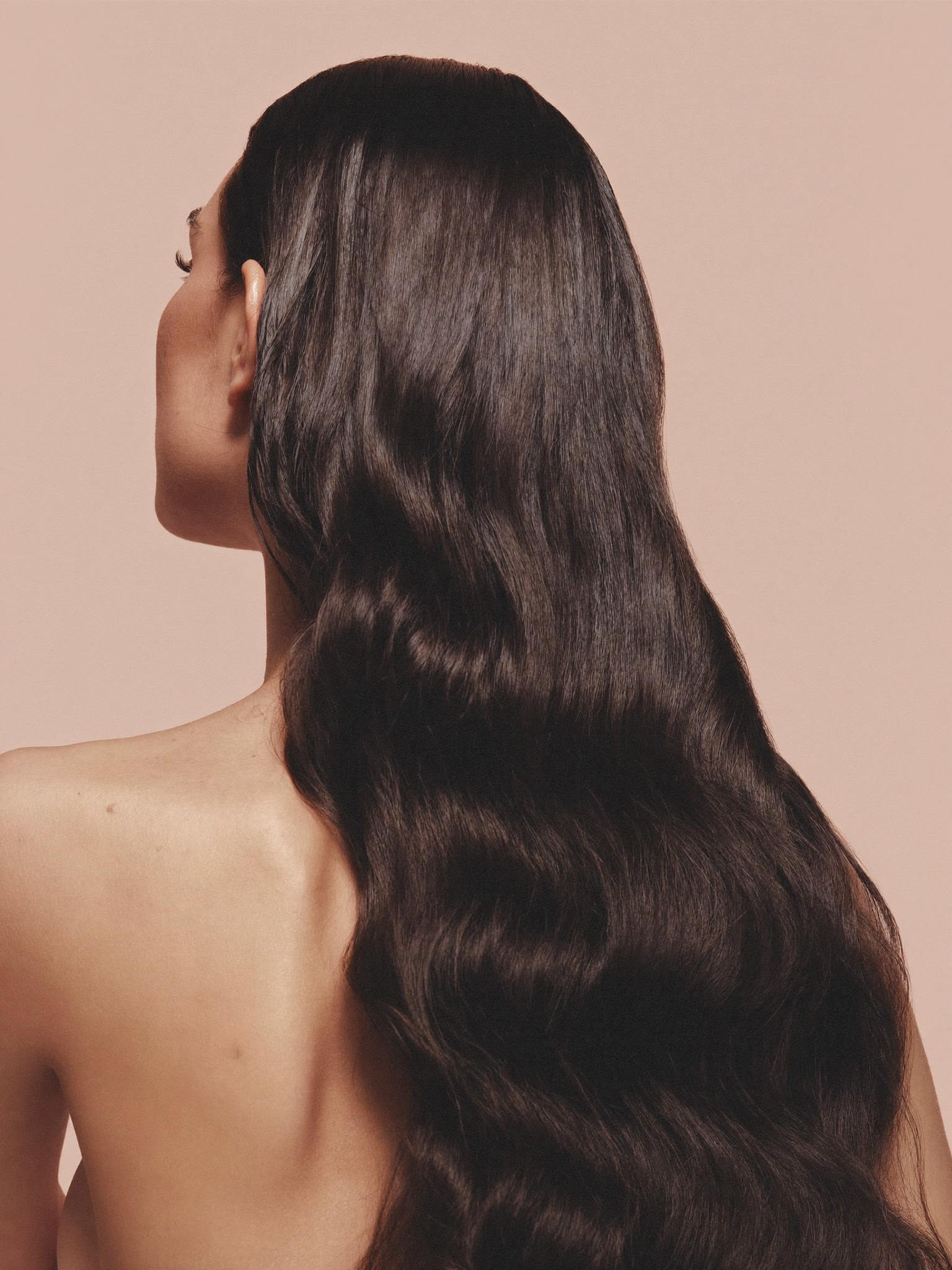 Long, glossy, healthy hair